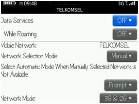 Data Service OFF Data Service OFF