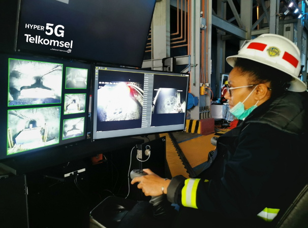 Penerapan teknologi 5G Underground Smart Mining dari Telkomsel melalui unit bisnis Telkomsel Enterprise