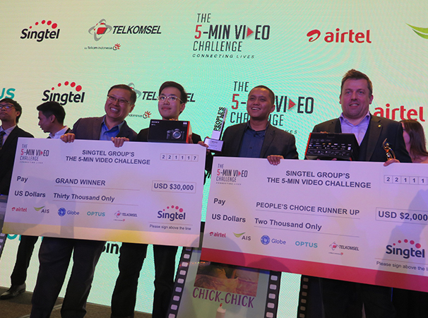 Indonesian Talent Swept Awards at    “The 5-Min Video Challenge” Regional Competition