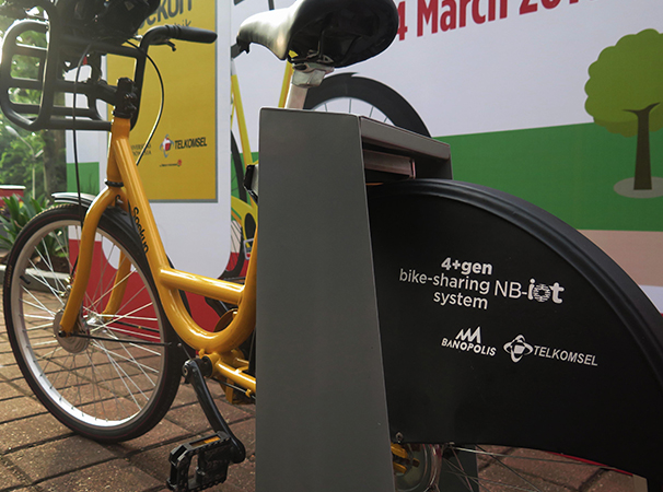 Telkomsel dan UI Implementasikan Inovasi NB-IoT Bike Sharing 