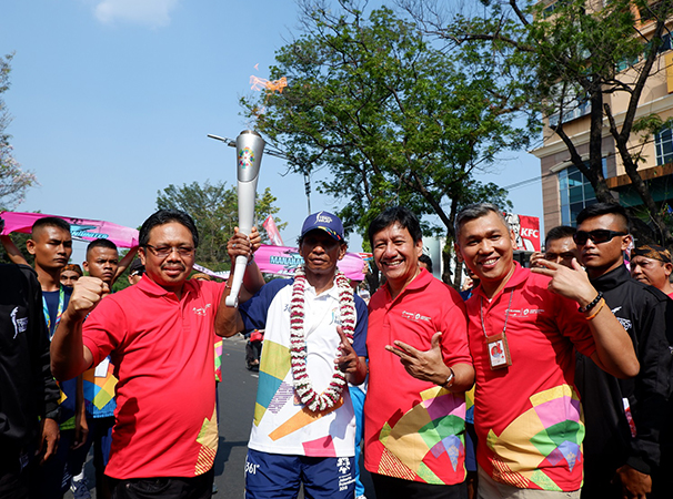 Telkomsel Sukseskan Pawai Obor Asian Games 2018 di 5 Kota