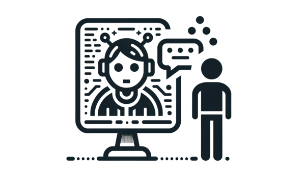 ilustrasi komunikasi generative ai chatbot