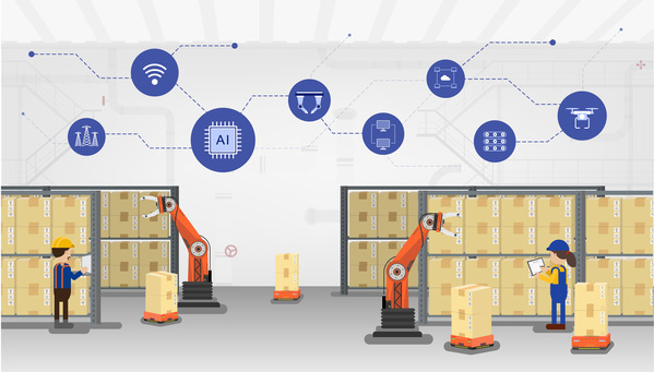 sistem robot pengambilan barang otomatis manajemen gudang