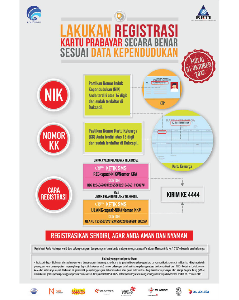 Cara registrasi kartu PraBayar