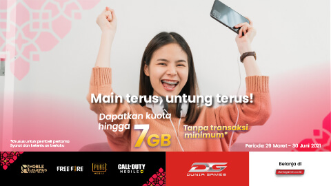 Dunia Games Data Reward Get Bonus Data Quota Up To 2gb Telkomsel