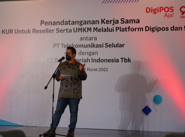 Kerja Sama Telkomsel dan Bank Syariah Indonesia Hadirkan KUR Syariah Untuk Pembiayaan Mitra Reseller dan Pelaku UMKM Melalui Platform 99% Usahaku dan DigiPOS Aja! 