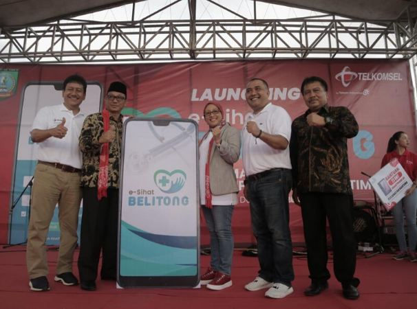 Telkomsel Hadirkan Aplikasi E-SIHAT BELITUNG Untuk Tekan Angka Kasus Stunting di Belitung Timur
