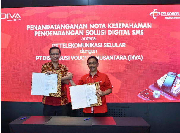 Telkomsel dan DIVA Tandatangani Kerjasama Solusi Kasir Digital