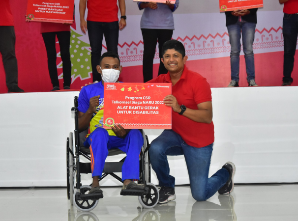 Telkomsel Siaga Berbagi Kasih Tanpa Batas di Momen Natal 2022