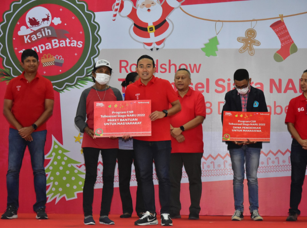 Telkomsel Siaga Berbagi Kasih Tanpa Batas di Momen Natal 2022