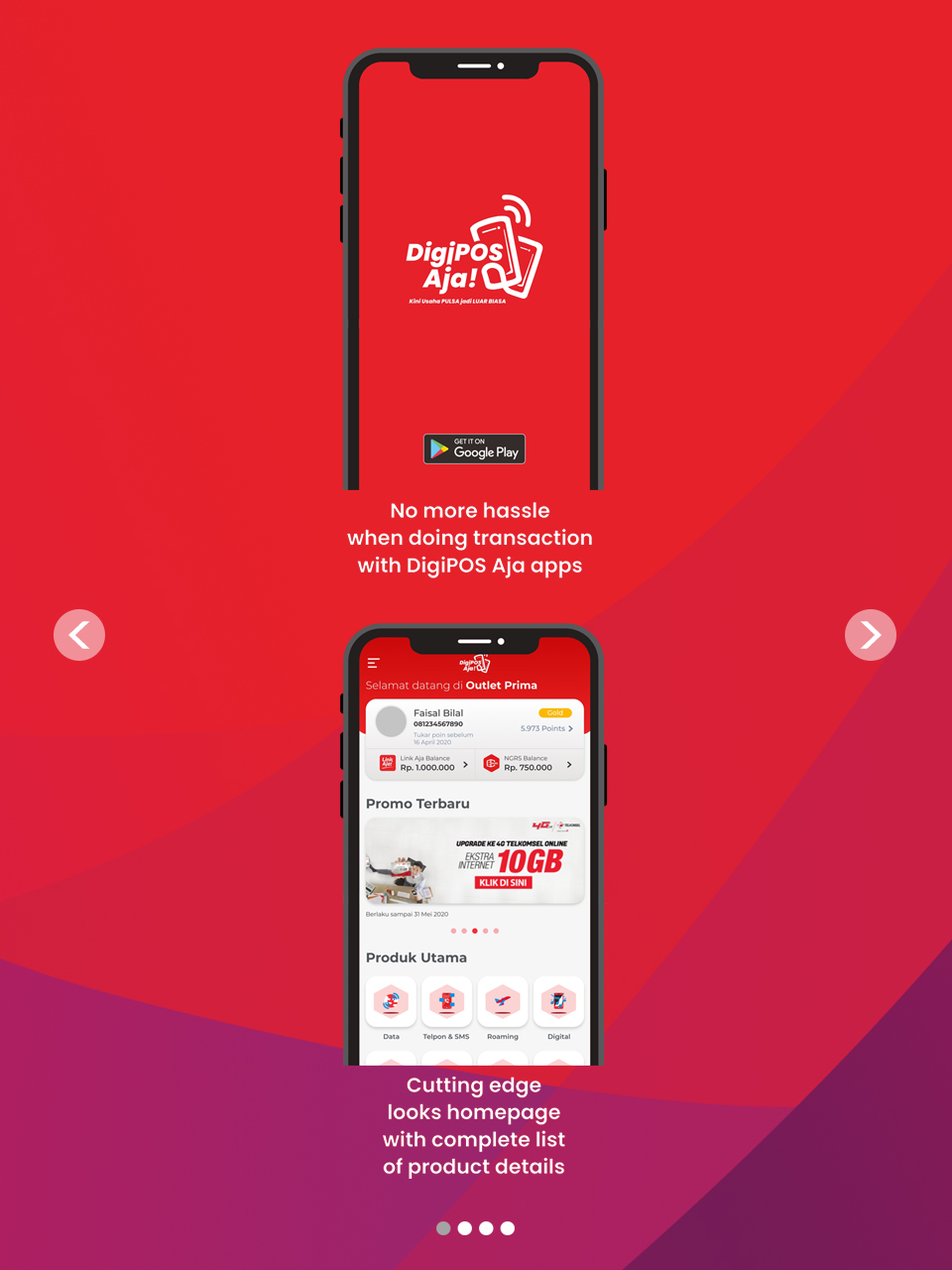 DigiPOS Aja! a Reseller Agent to sell Credit Telkomsel